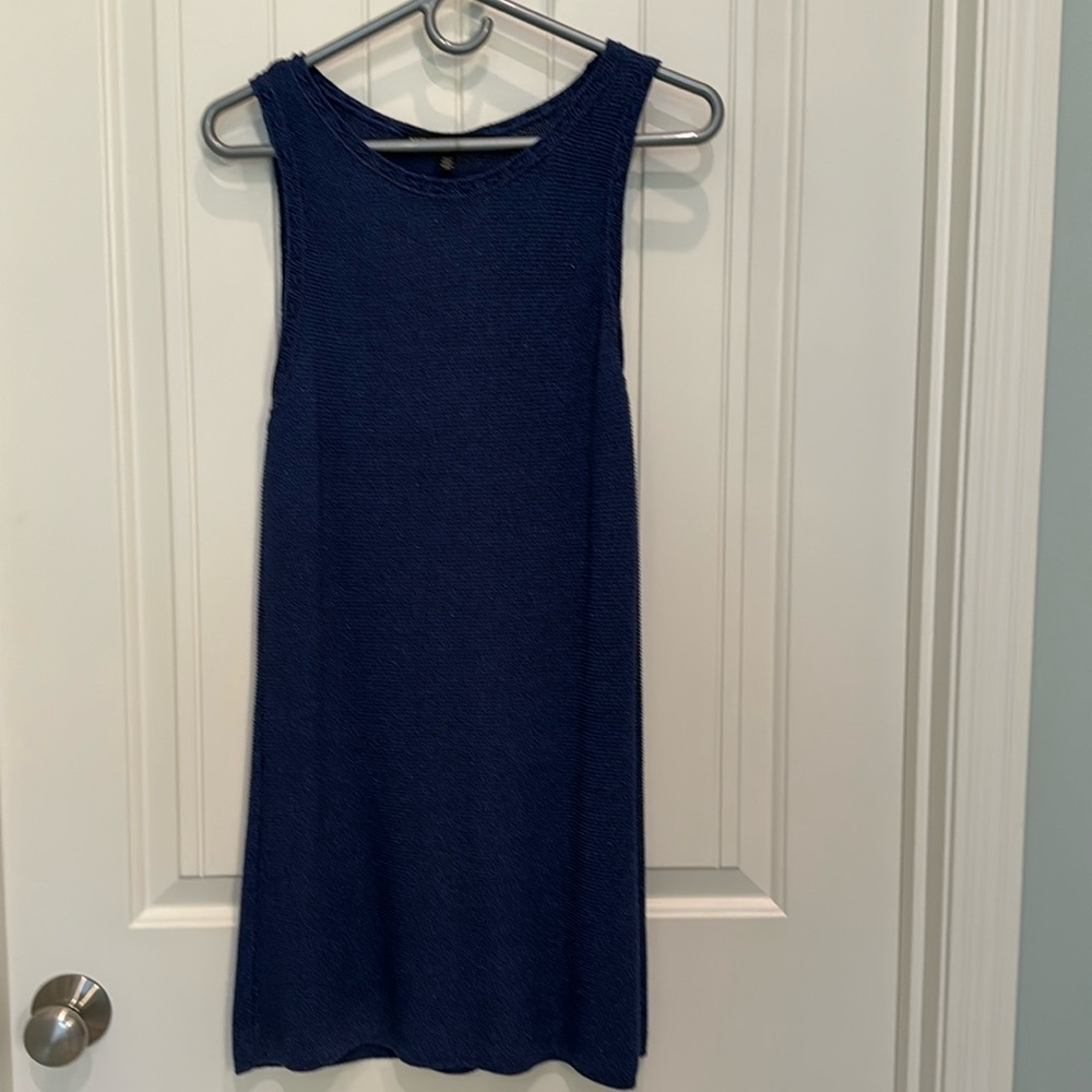 White House Black Market Long Sleeveless Top